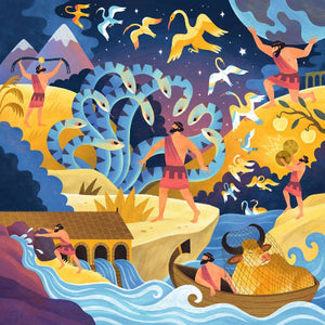 Ravensburger Puzzle 64 Piece, Tales Around the World: The 12 Labours of Hercules - Treasure Island Toys