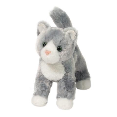 Douglas Cuddle Cat Scatter Gray, Mini - Treasure Island Toys