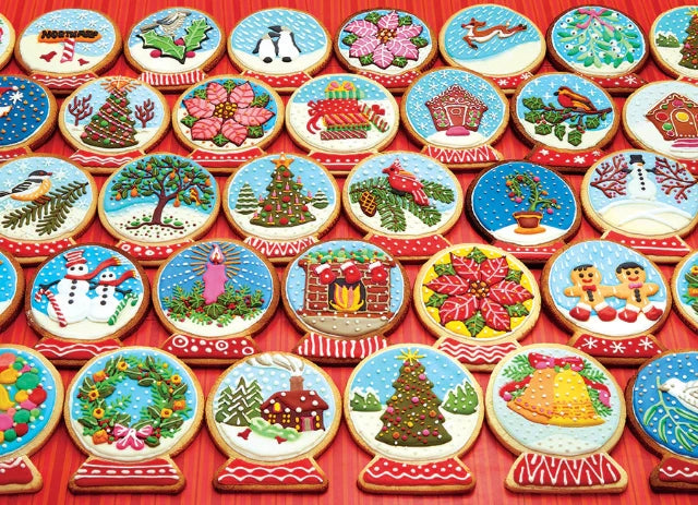 Cobble Hill Puzzle Snow Globe Cookies, 1000 Piece