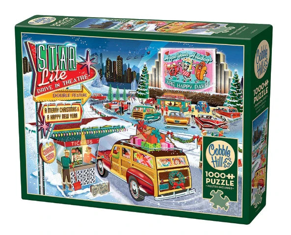 Cobble Hill Puzzle Holiday Drive-In, 1000 Piece