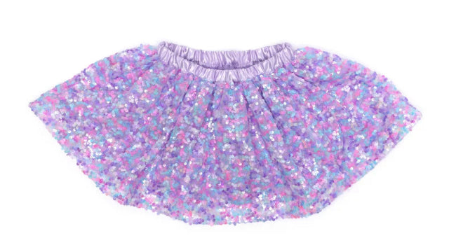 Great Pretenders Skirt - Purple Party Sequins