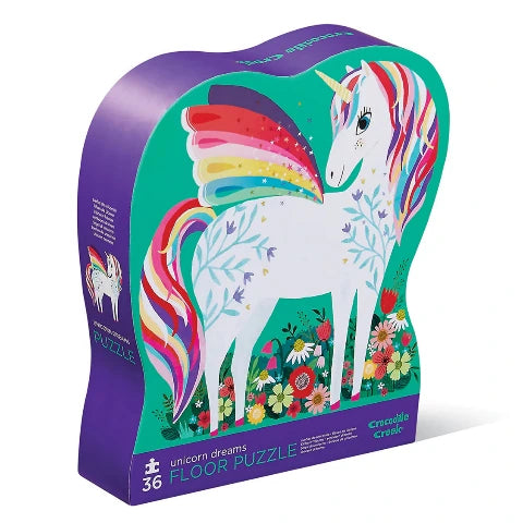 Crocodile Creek Puzzle Floor Unicorn Dreams, 36 Piece - Treasure Island Toys