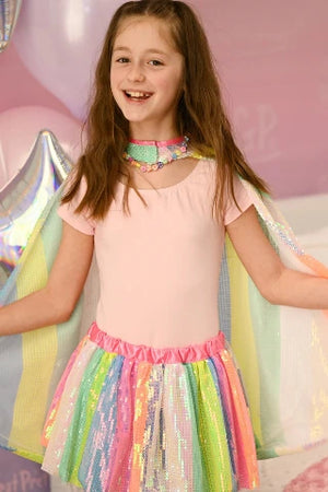Great Pretenders Skirt - Stripy Sequins - Treasure Island Toys