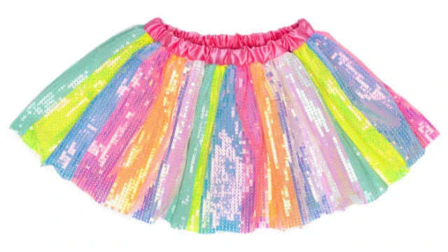 Great Pretenders Skirt - Stripy Sequins - Treasure Island Toys