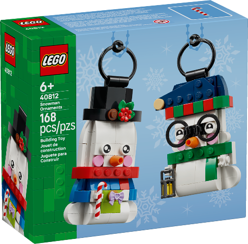 LEGO Holiday Snowman Ornaments