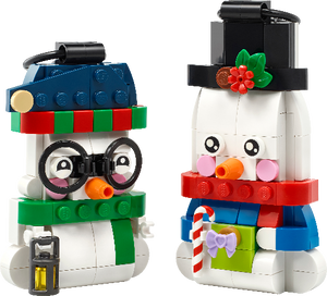 LEGO Holiday Snowman Ornaments