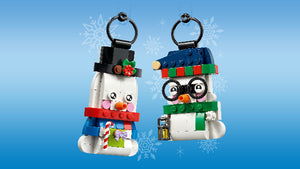 LEGO Holiday Snowman Ornaments
