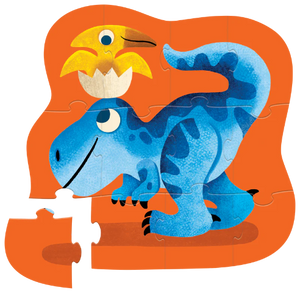 Crocodile Creek Puzzle Mini Shaped Dino Friends , 12 Piece - Treasure Island Toys