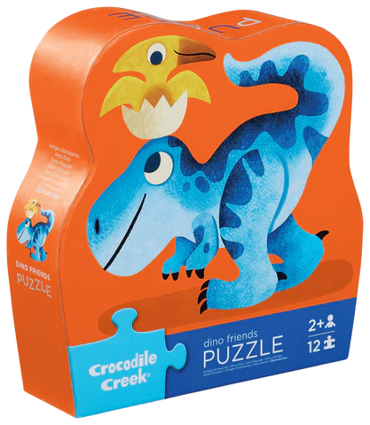 Crocodile Creek Puzzle Mini Shaped Dino Friends , 12 Piece - Treasure Island Toys