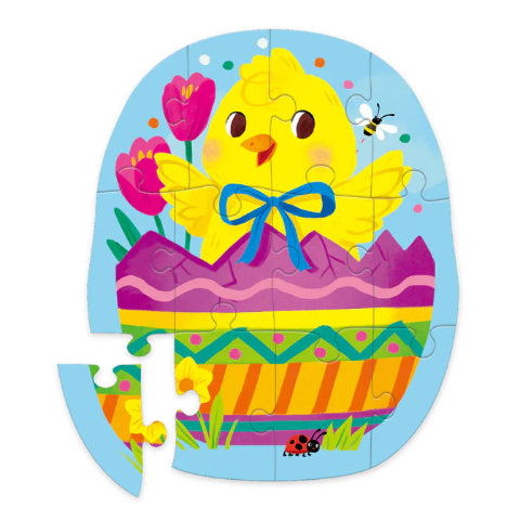 Crocodile Creek Puzzle Mini Shaped Easter Egg, 12 Piece - Treasure Island Toys