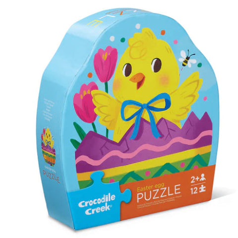Crocodile Creek Puzzle Mini Shaped Easter Egg, 12 Piece - Treasure Island Toys