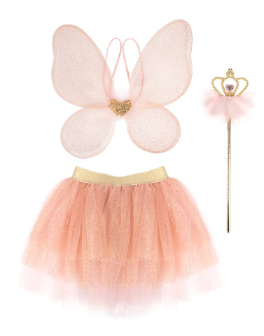 Great Pretenders Tutu - Royal Fairy Princess with Wings and Wand, Pink