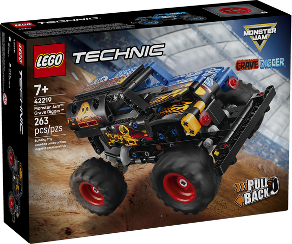LEGO Technic Monster Jam Grave Digger Fire and Ice Pull-Back