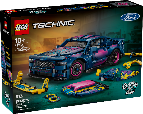 LEGO Technic Custom Garage Ford Mustang GT Car