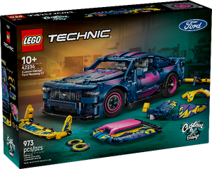 LEGO Technic Custom Garage Ford Mustang GT Car
