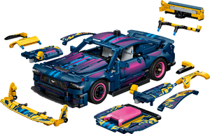 LEGO Technic Custom Garage Ford Mustang GT Car
