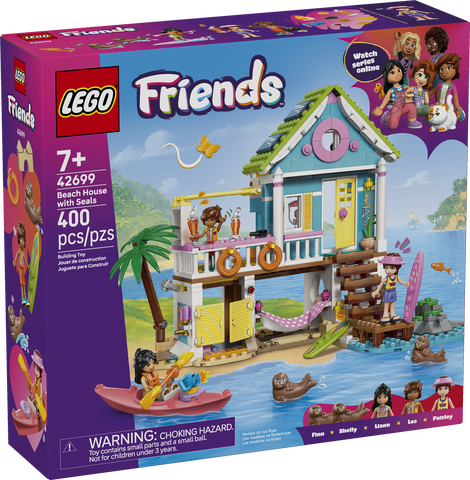LEGO Friends Beach House with Seals - Treasure Island Toys