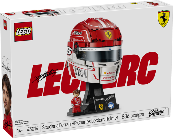 LEGO Editions Sport F1 Helmet Scuderia Ferrari HP Charles LeClerc - Treasure Island Toys
