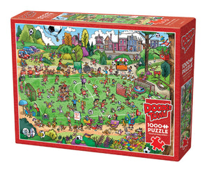 Cobble Hill Puzzle Doodletown: Offside Antics, 1000 Piece - Treasure Island Toys