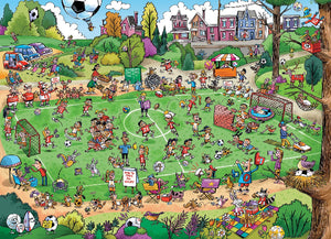 Cobble Hill Puzzle Doodletown: Offside Antics, 1000 Piece - Treasure Island Toys