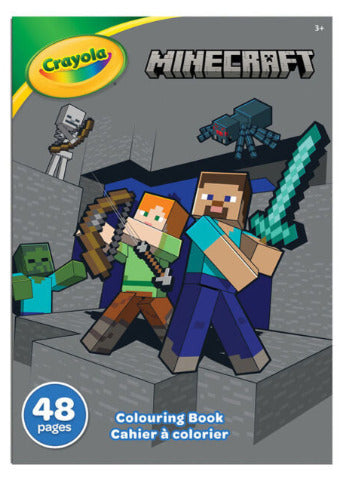 Crayola Colouring Book Minecraft, 48 Pages - Treasure Island Toys
