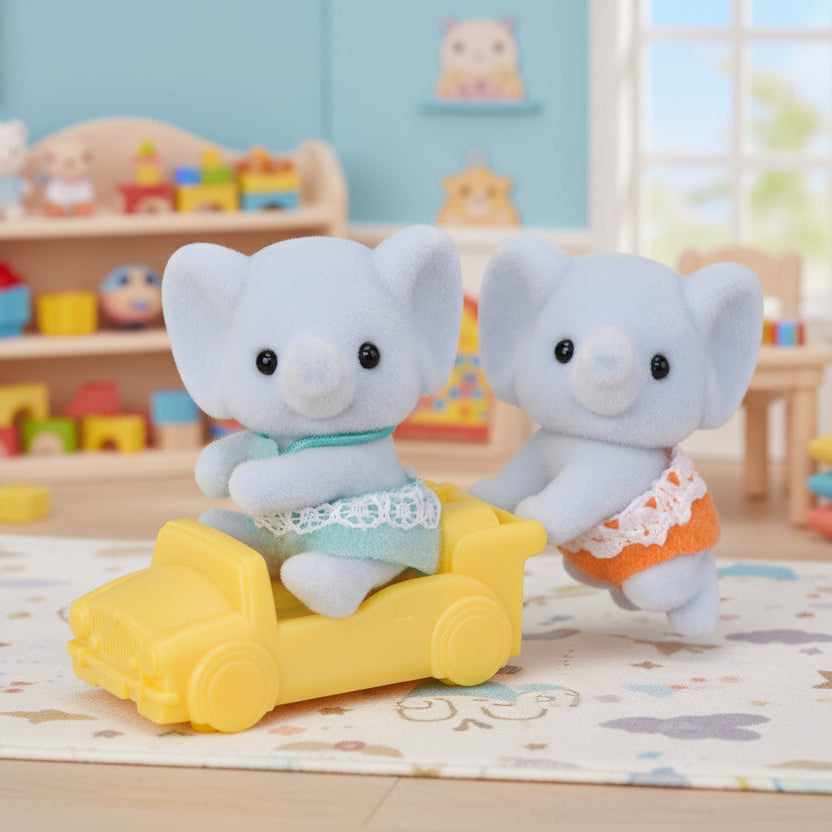 Calico Critters Twins - Elephant - Treasure Island Toys