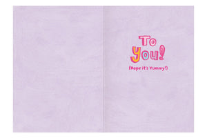 Greeting Card Birthday - Happy Birthday Cake Letters Card - Treasure Island Toys