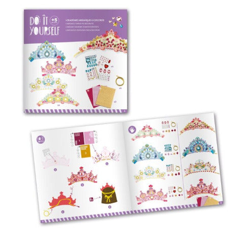 Djeco Art Kit - DIY Princess Tiara Mosaics - Treasure Island Toys