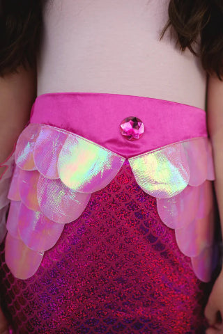 Great Pretenders Skirt - Mermaid Glimmer with Tiara, Pink - Treasure Island Toys