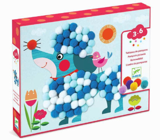 Djeco Art Kit - PomPom Dogs to Stroke - Treasure Island Toys