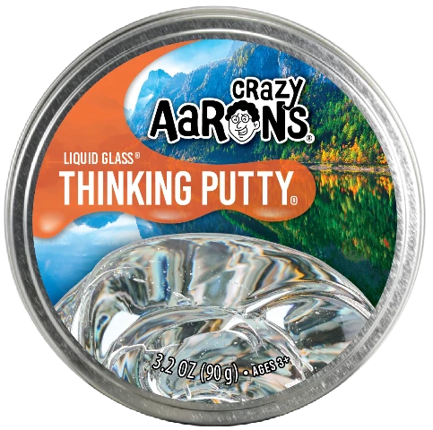 Aaron's Thinking Putty World Liquid Glass - Crystal Clear - Treasure Island Toys