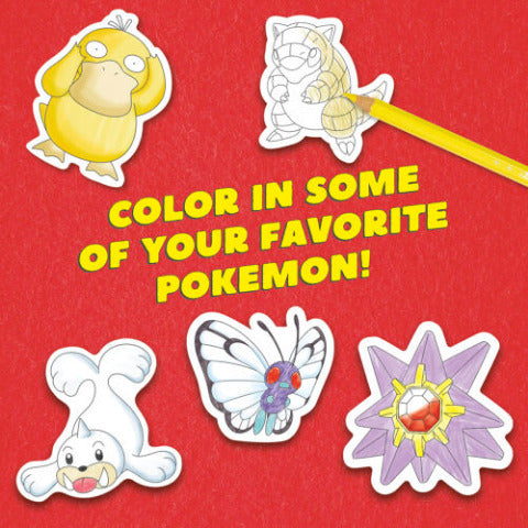 Klutz Pokemon Color Your Own Fuzzy Stickers - Treasure Island Toys