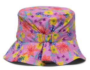 Herschel Beach Bucket UV Hat Floral Scribble 2-4 Years - Treasure Island Toys