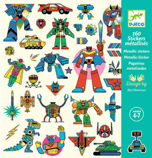 Djeco Art - Stickers Robots - Treasure Island Toys