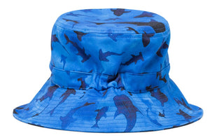 Herschel Beach Bucket UV Hat Sharks, Size 2-4