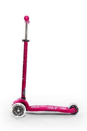 Micro Scooter Maxi Deluxe Scooter - Pink with LED Wheels - Treasure Island Toys