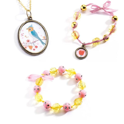 Djeco Art Kit Beads- Pearls and Flowers - Treasure Island Toys