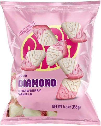 BUBS Sour Diamond Strawberry Vanilla - Treasure Island Toys