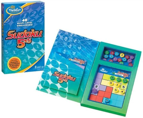 ThinkFun Sudoku 5 x 5 Magnetic Travel Puzzle - Treasure Island Toys
