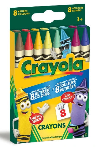 Crayola Crayons Retired, Limited Edition 8 Pack - Treasure Island Toys