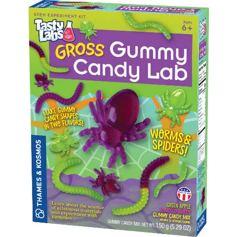 Thames & Kosmos Tasty Labs: Worms & Spiders Gross Gummy Candy Lab - Treasure Island Toys