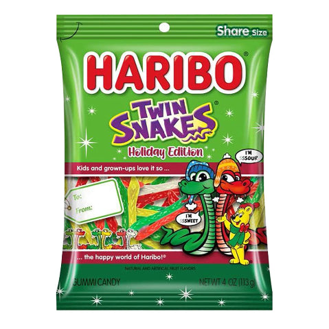 Haribo Holiday Twin Snakes - Treasure Island Toys