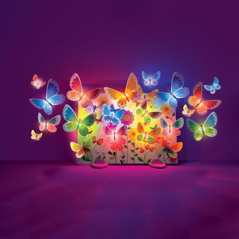 4M Art Glow 3D Butterfly Canvas - Treasure Island Toys
