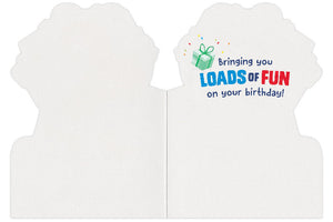 Greeting Card Birthday - Dumptruck of Presents Card - Treasure Island Toys