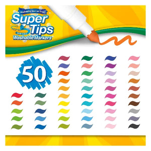 Crayola Markers Washable Super Tip 50 Pack