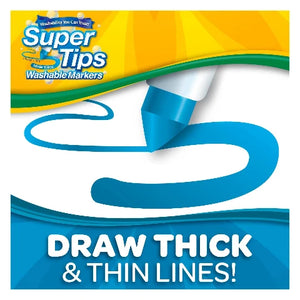 Crayola Markers Washable Super Tip 50 Pack