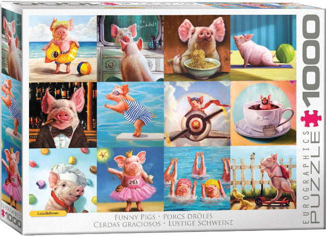 Eurographics Puzzle Funny Pigs, 1000 Piece