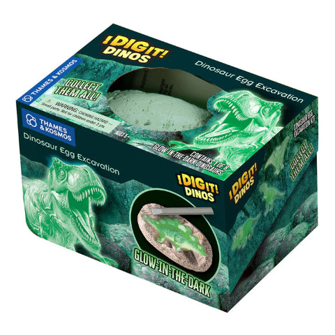 Thames & Kosmos I Dig It! Glow-in-the Dark Dino Egg - Treasure Island Toys