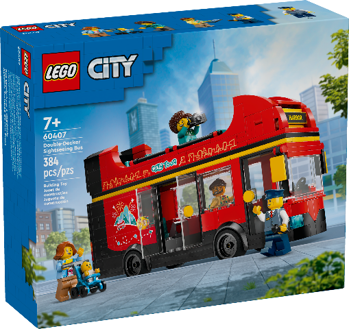 LEGO City Great Vehicles Red Double-Decker Sightseeing Bus - Treasure Island Toys