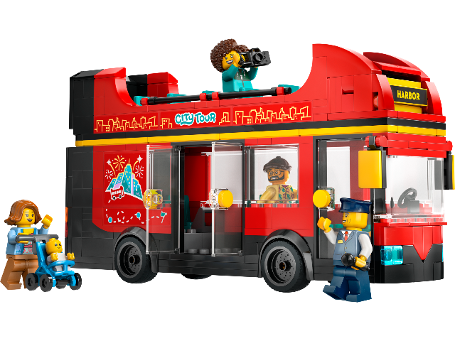 LEGO City Great Vehicles Red Double-Decker Sightseeing Bus - Treasure Island Toys